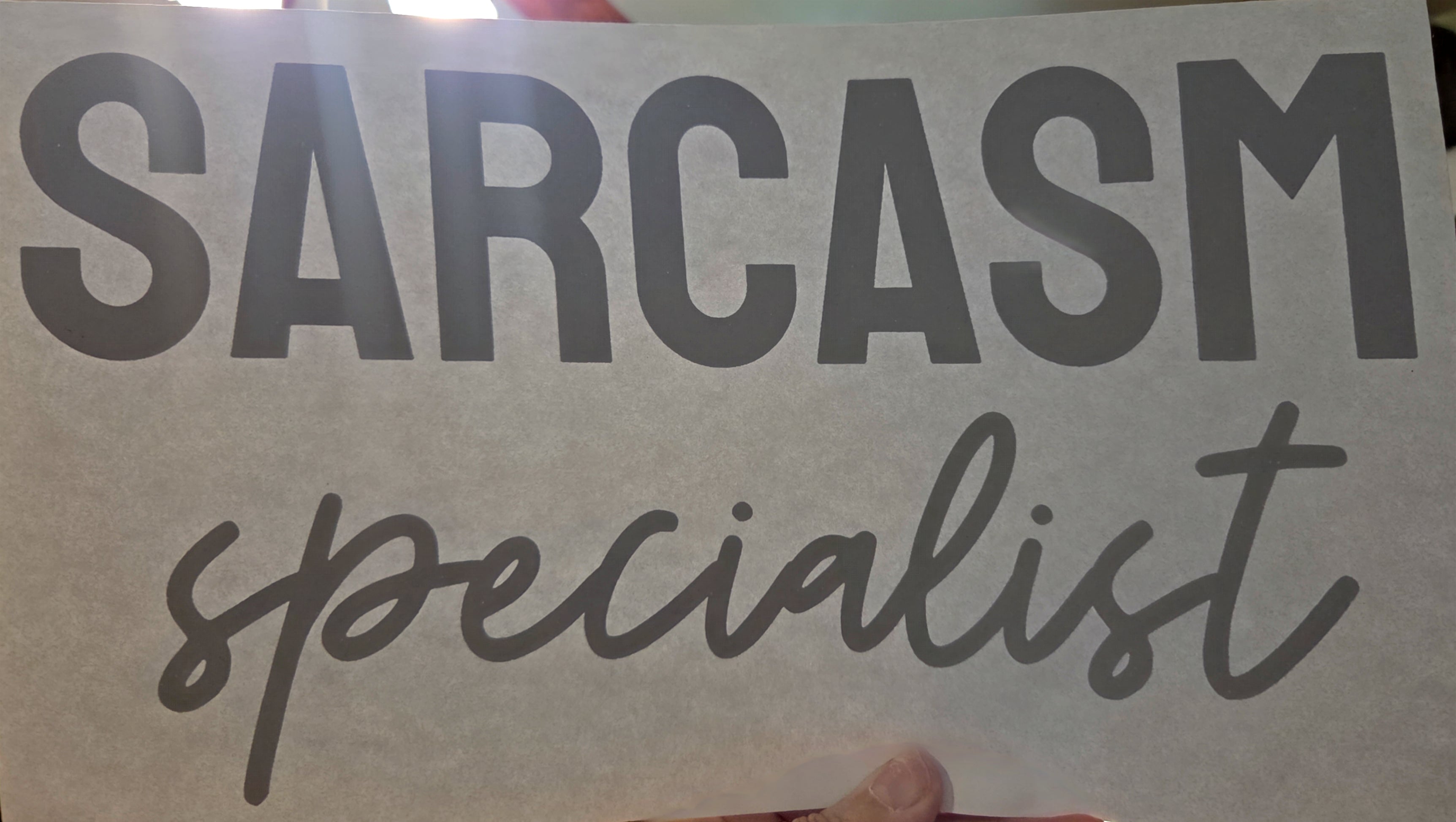 SARCASM SPECIALIST