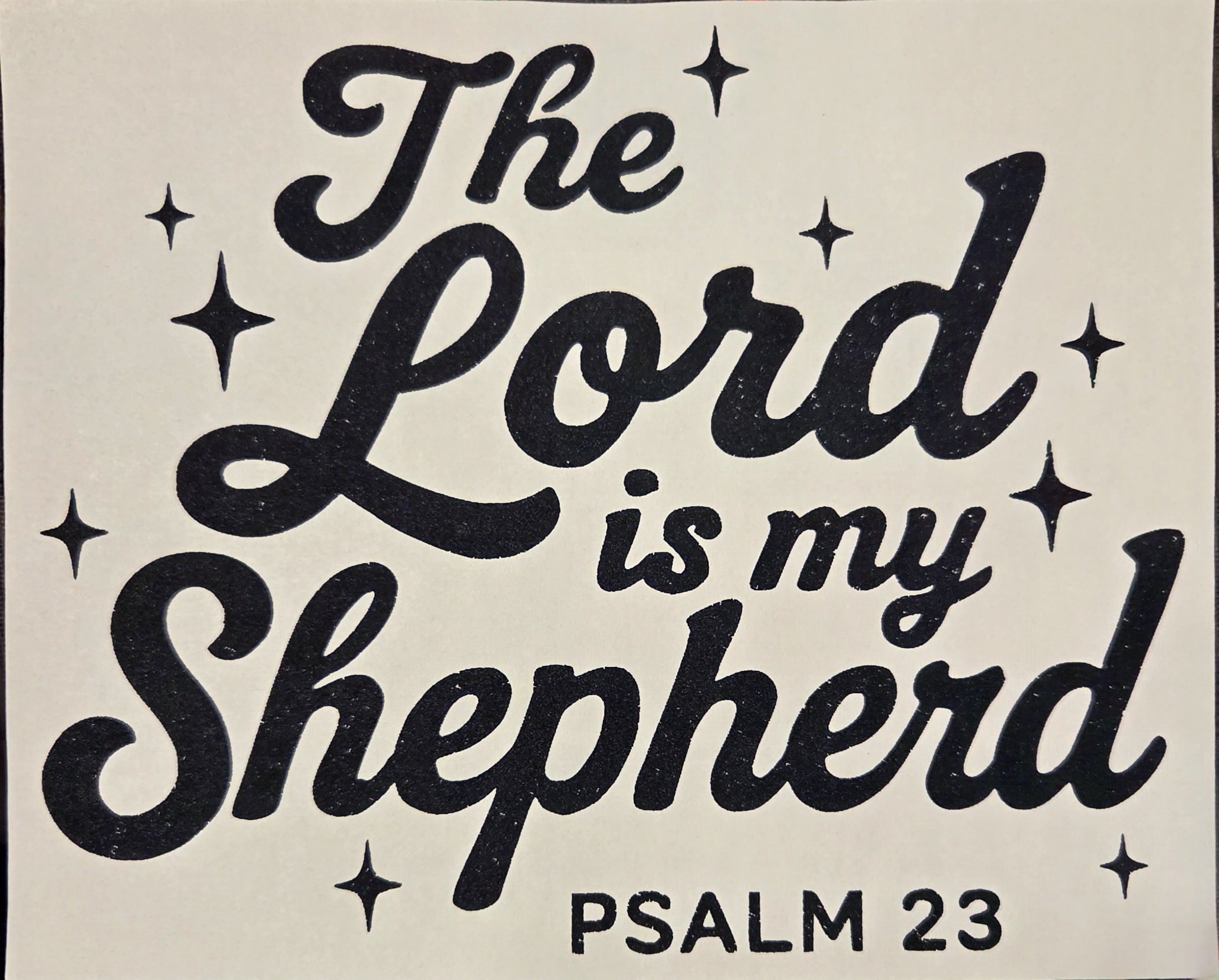 THE LORD IS MY SHEPHERD