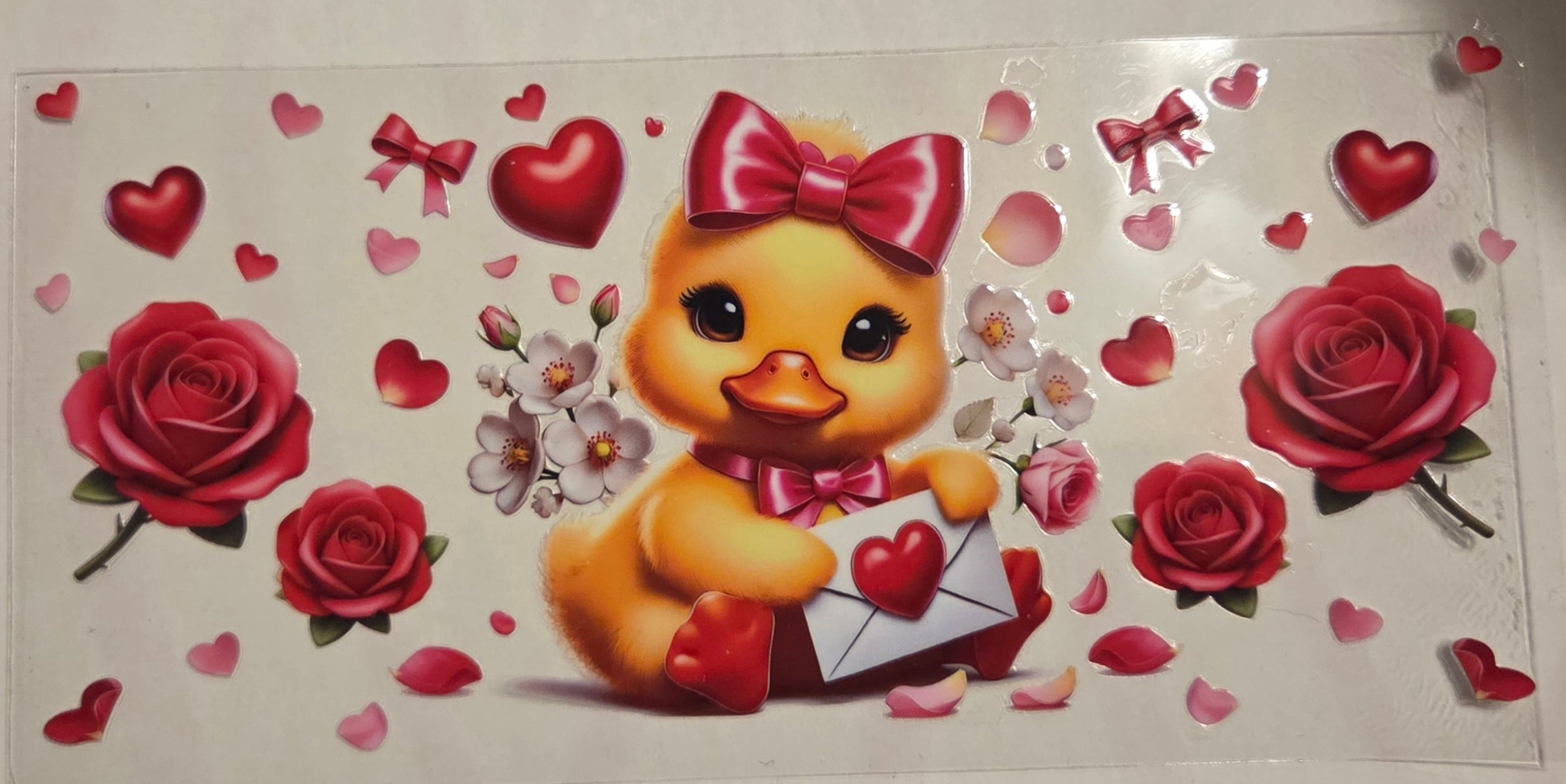 DUCK WITH ROSES