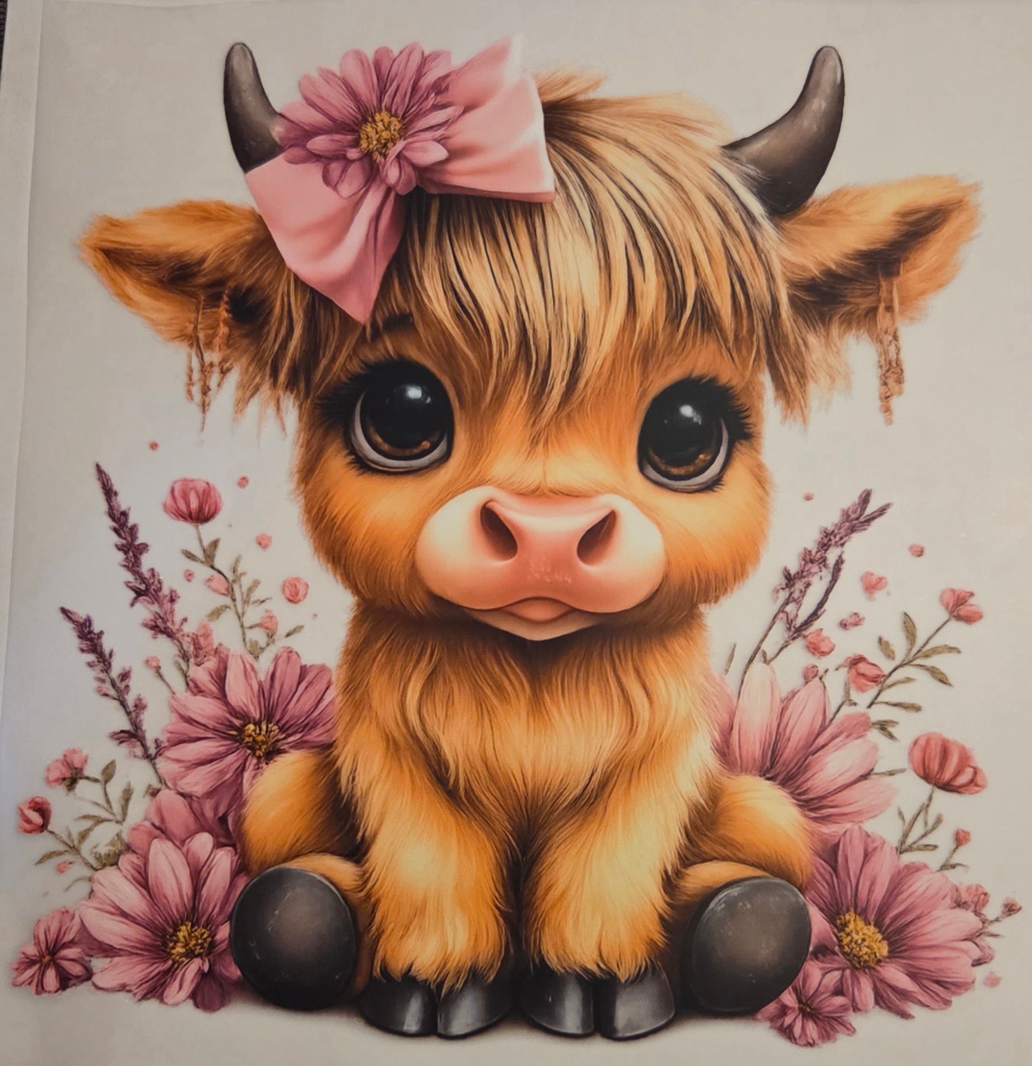 COW WITH PINK BOW