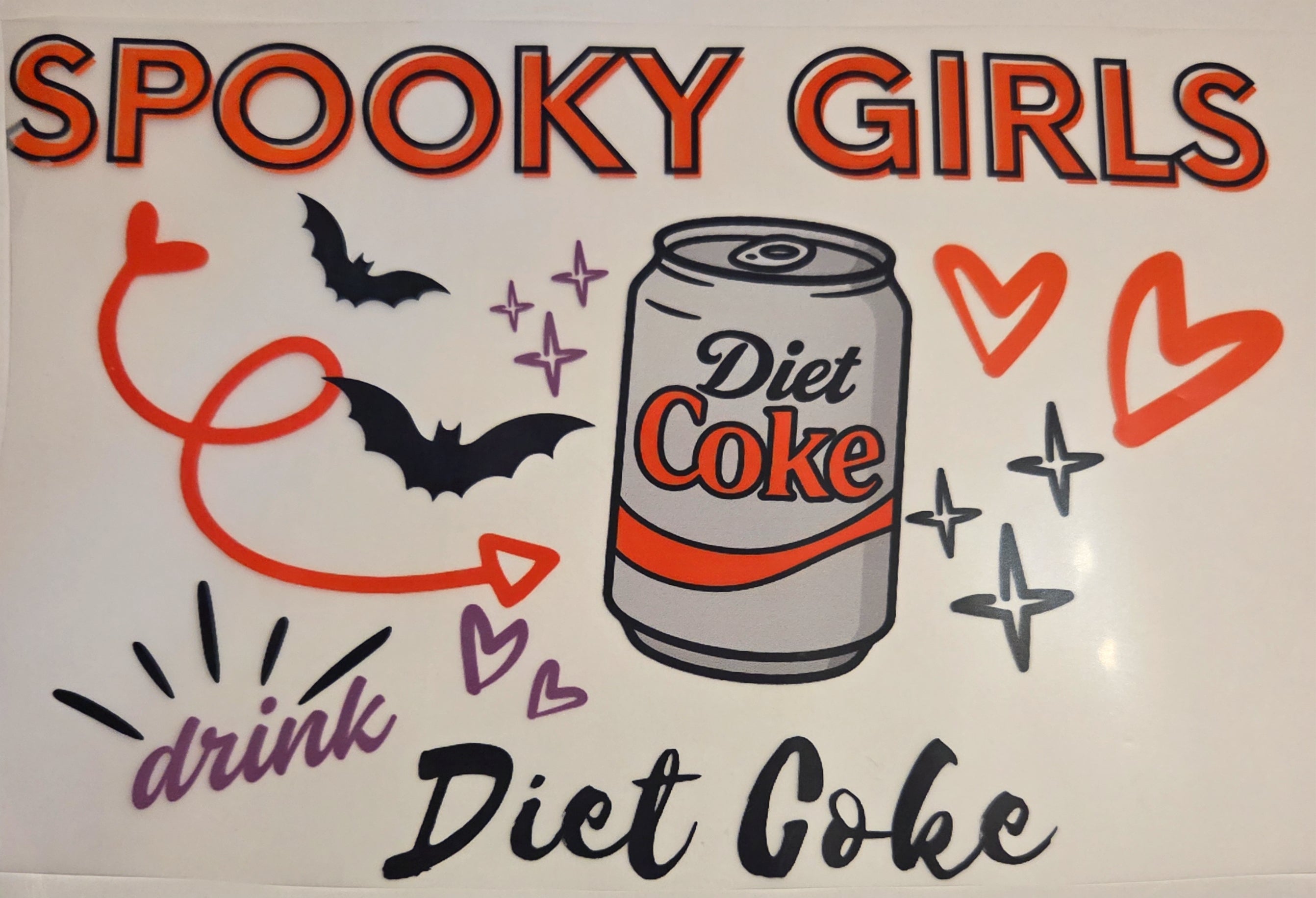SPOOKY GIRLS DRINK DIET COKE
