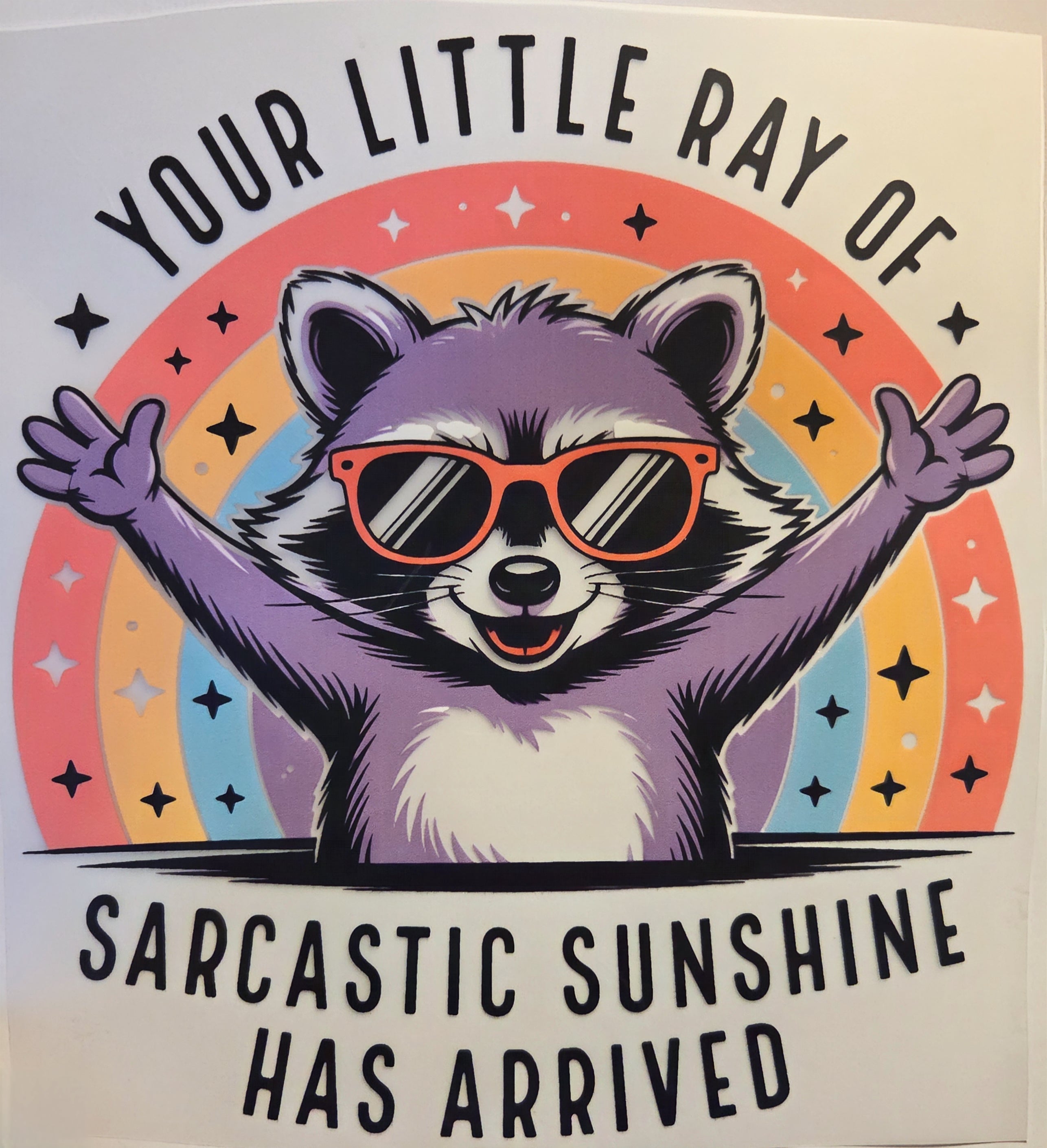 YOUR LITTLE RAY OF SARCASTIC SUNSHINE HAS ARRIVED