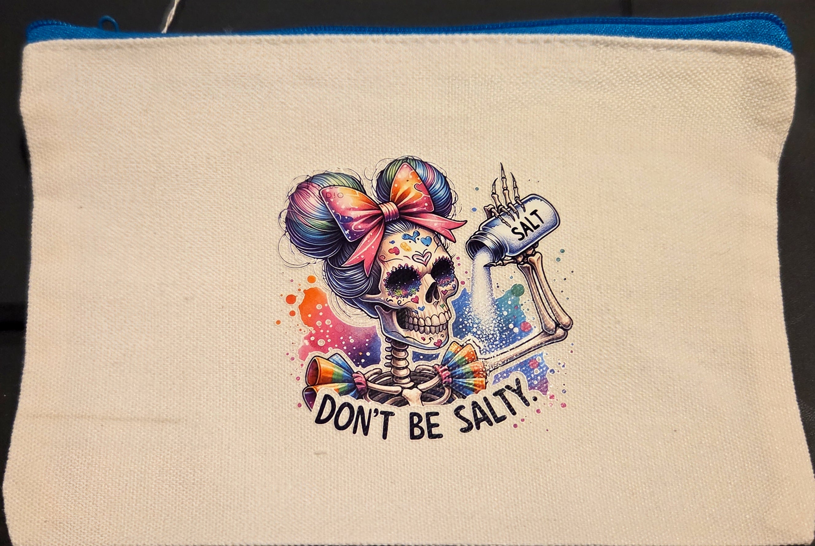 DON'T BE SALTY ZIPPER POUCH