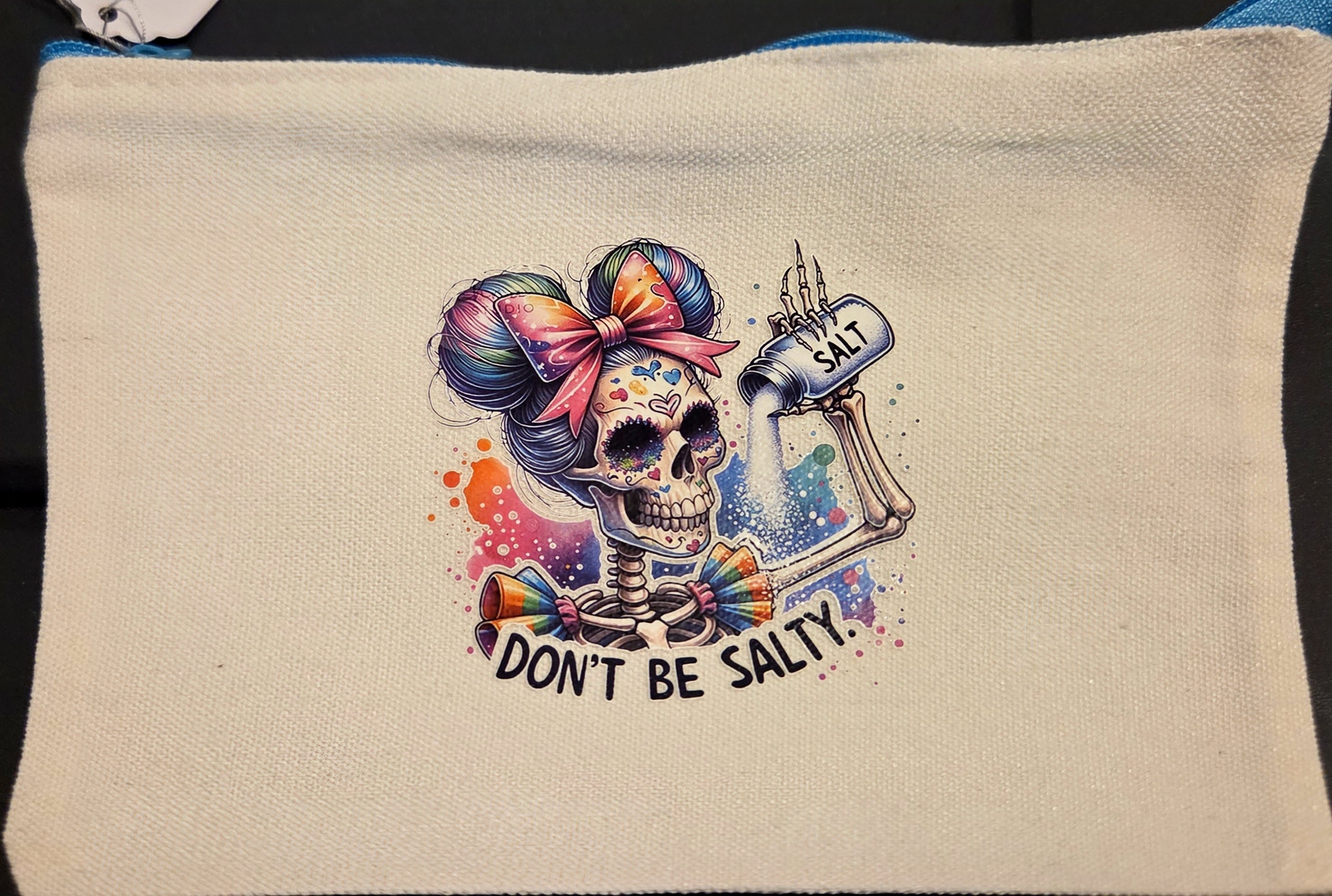 DON'T BE SALTY ZIPPER POUCH