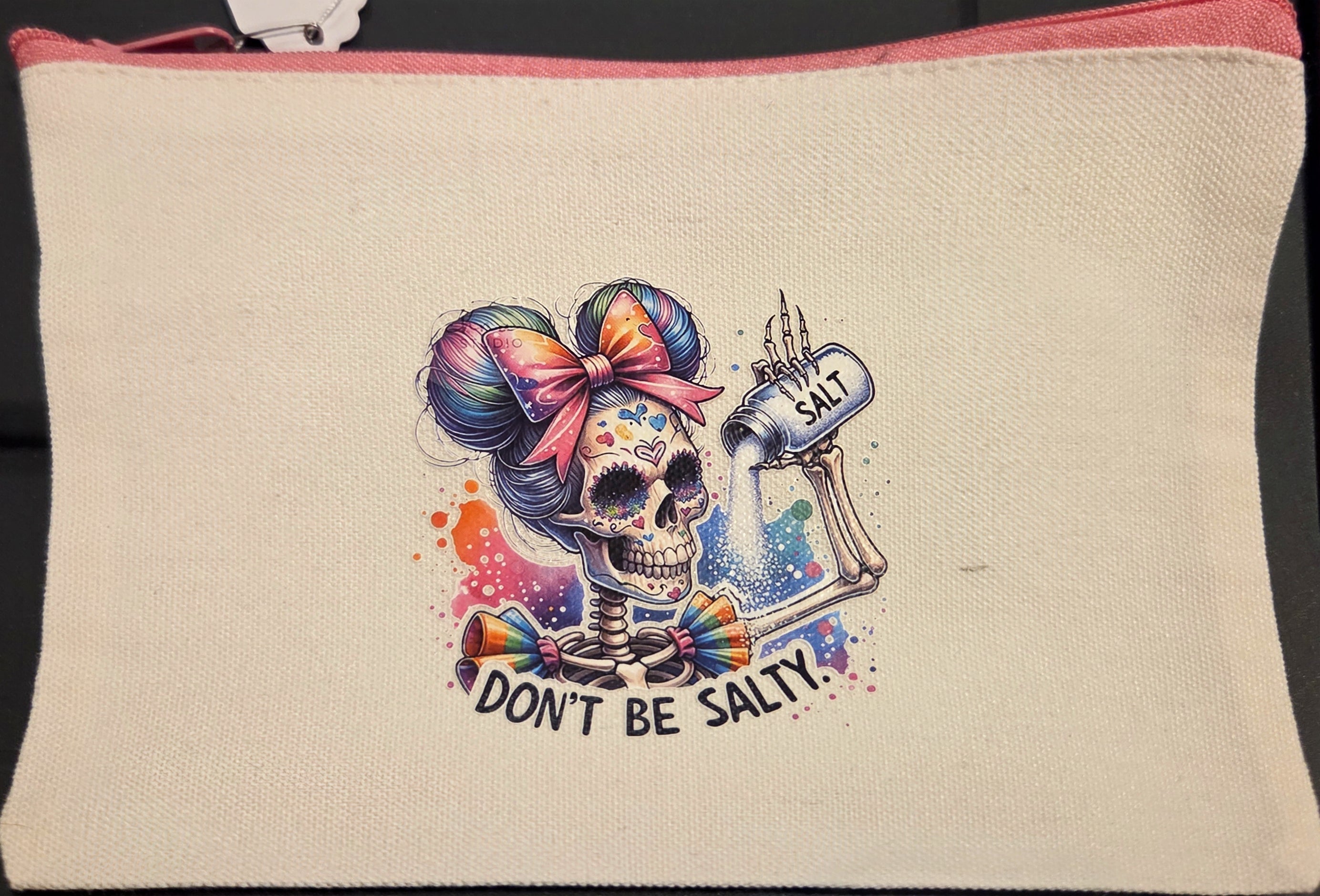 DON'T BE SALTY ZIPPER POUCH