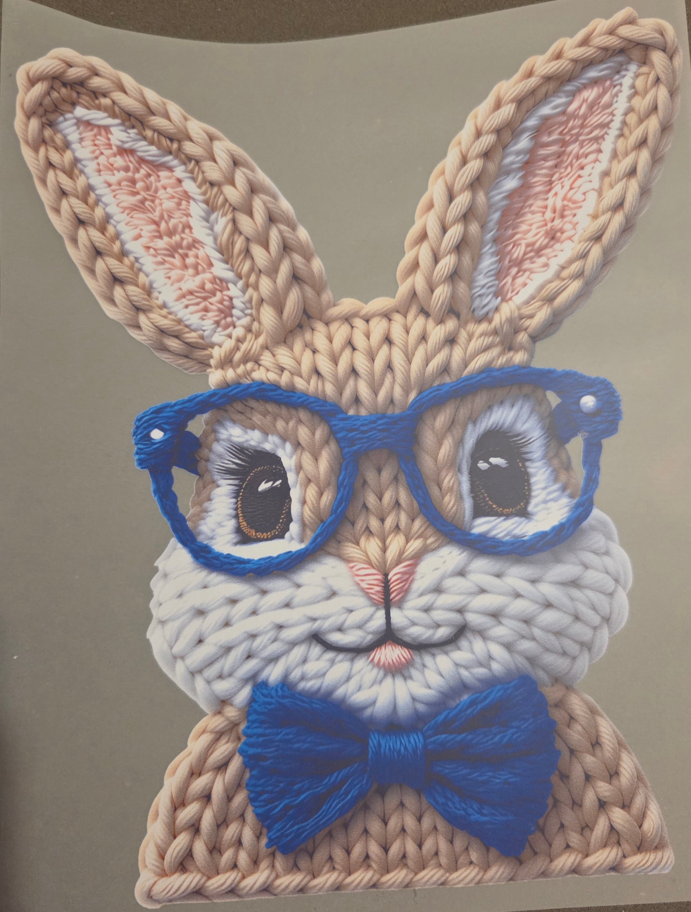 BUNNIE WITH BLUE GLASSES