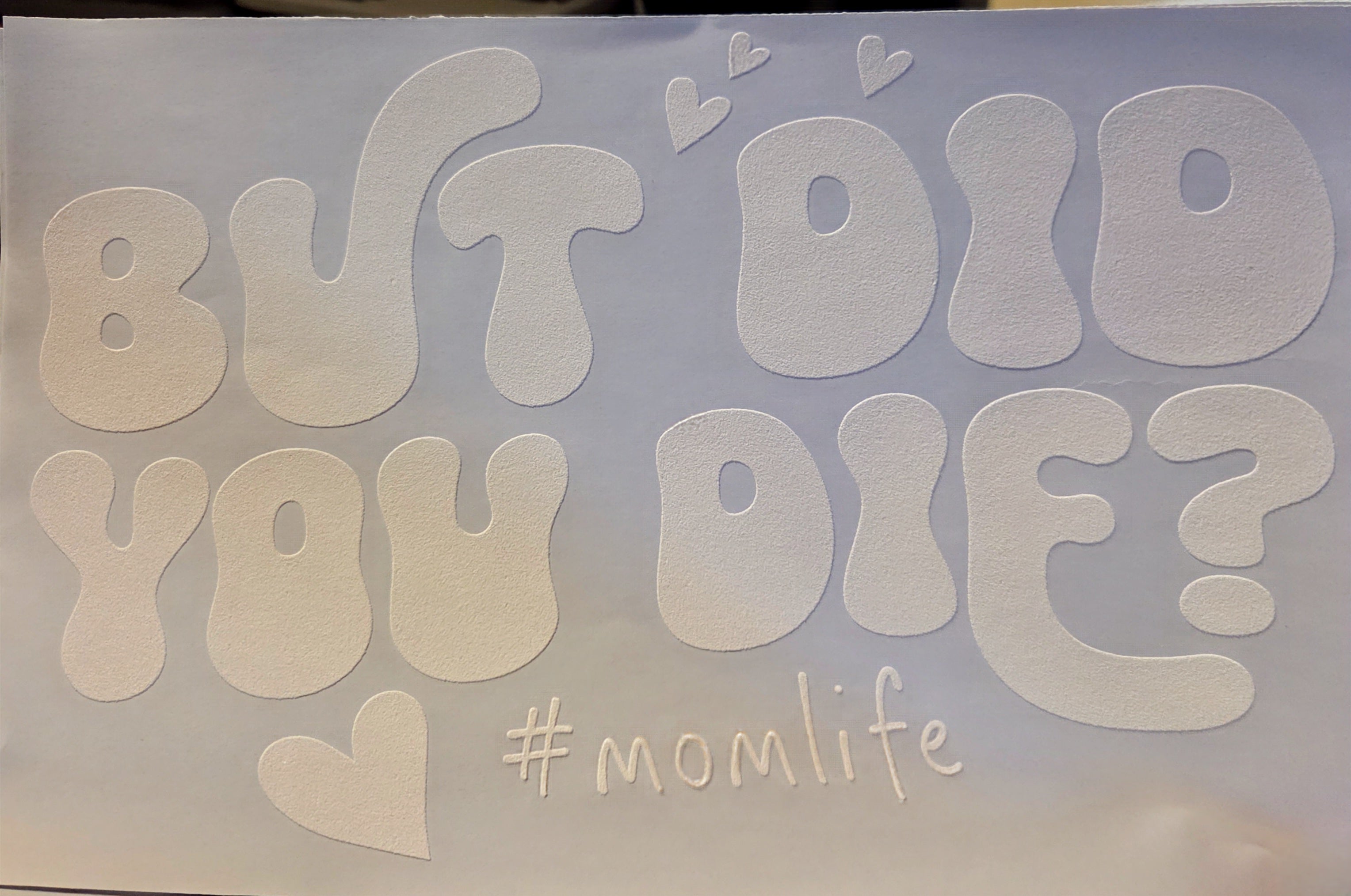 BUT DID YOU DIE? #MOMLIFE