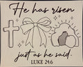 HE HAS RISEN JUST AS HE SAID