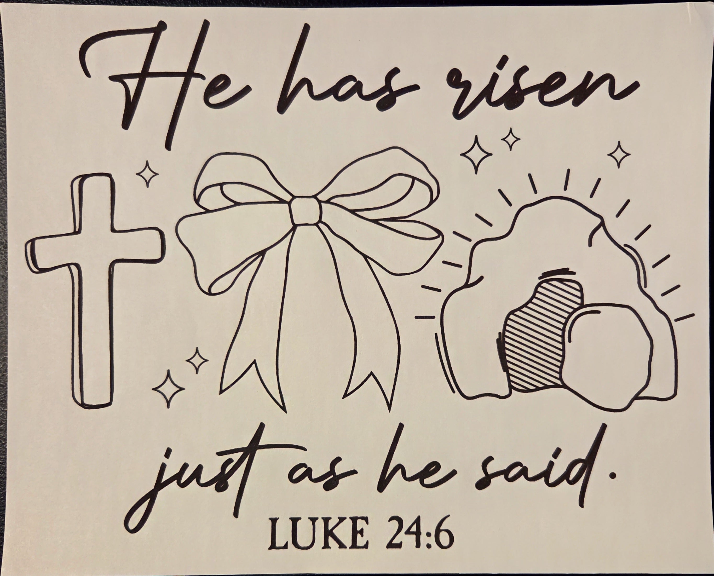HE HAS RISEN JUST AS HE SAID
