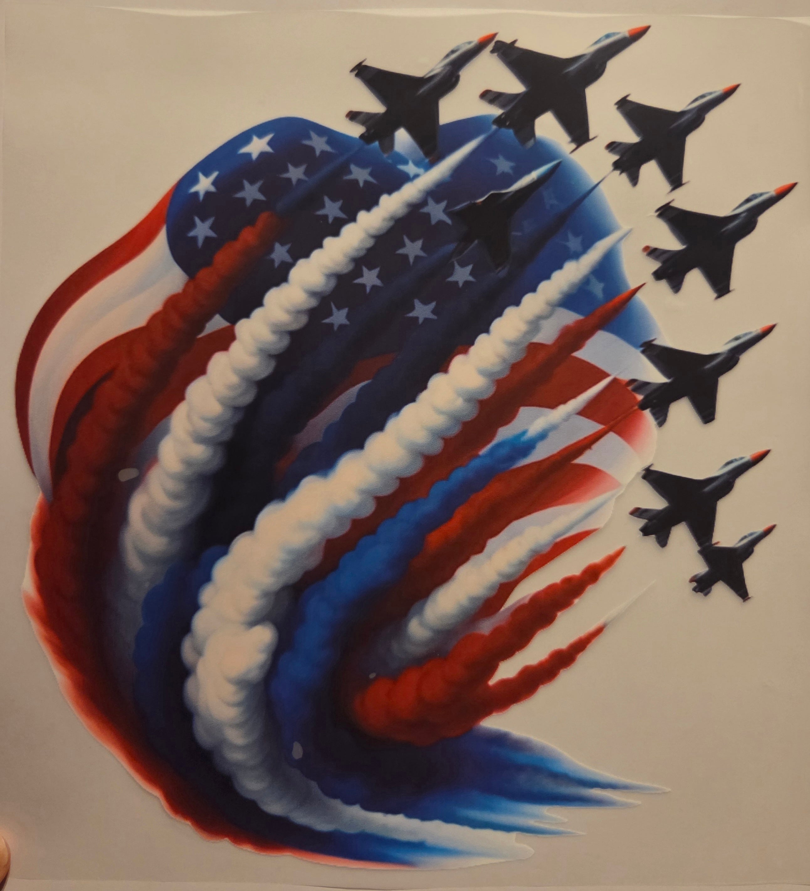 JETS WITH FLAG