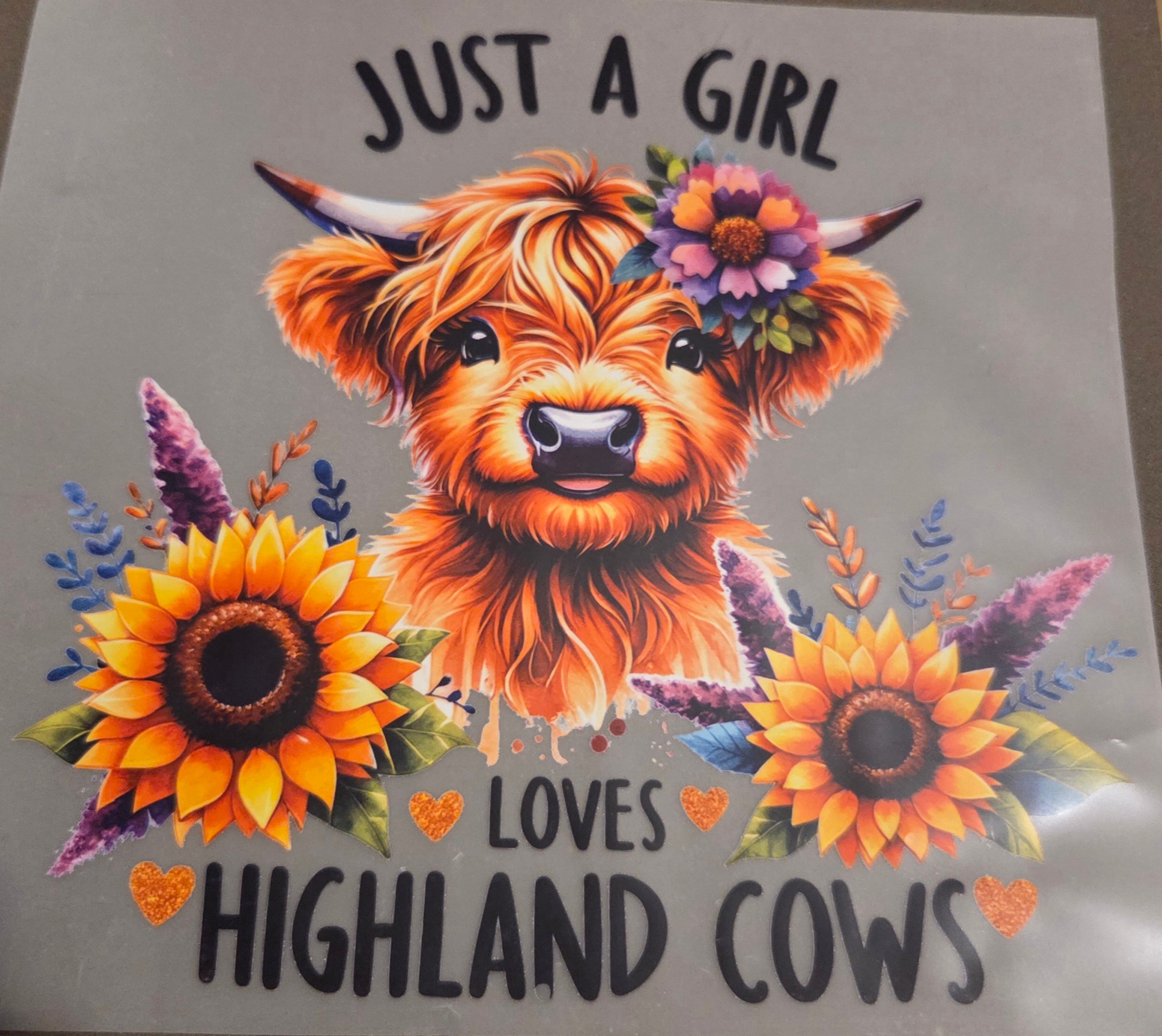 JUST A GIRL LOVES HIGHLAND COWS
