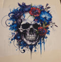 SKULL WITH FLOWERS