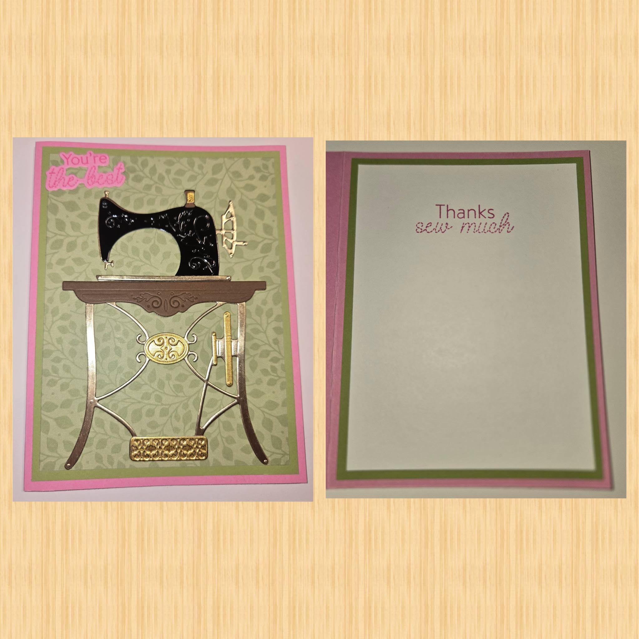 THANK YOU SEWING BLACK