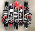 SKULL WITH ROSES
