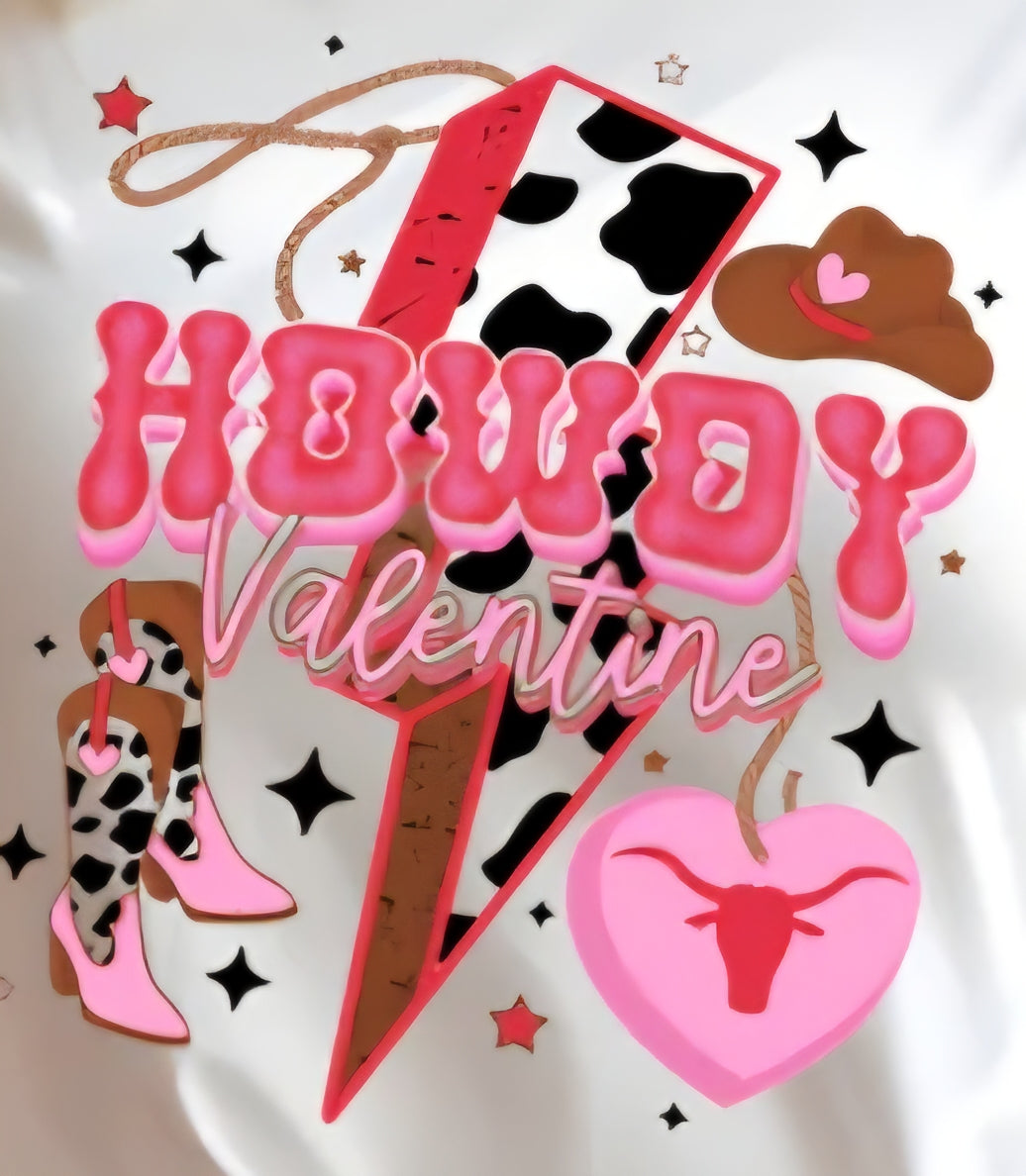 HOWDY VALENTINE COWHIDE