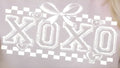 XOXO CHECKERED BOW