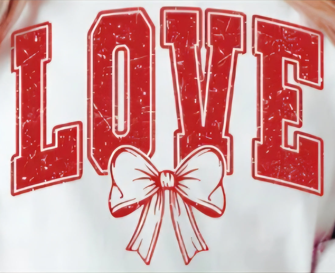 LOVE BOW DISTRESSED