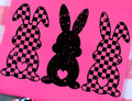 THREE DISTRESSED BUNNIES