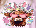 EASTER COW WITH GLASSES