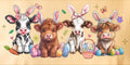 BABY EASTER COWS