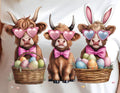 THREE COWS WITH GLASSES