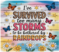 I'VE SURVIVED TOO MANY STORMS TO BE BOTHERED BY RAINDROPS TUMBLER