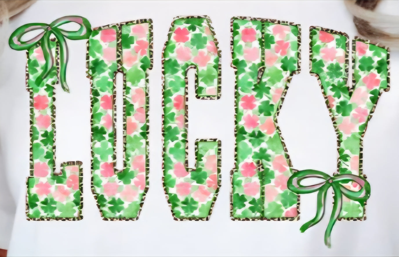 LUCKY WITH SHAMROCKS