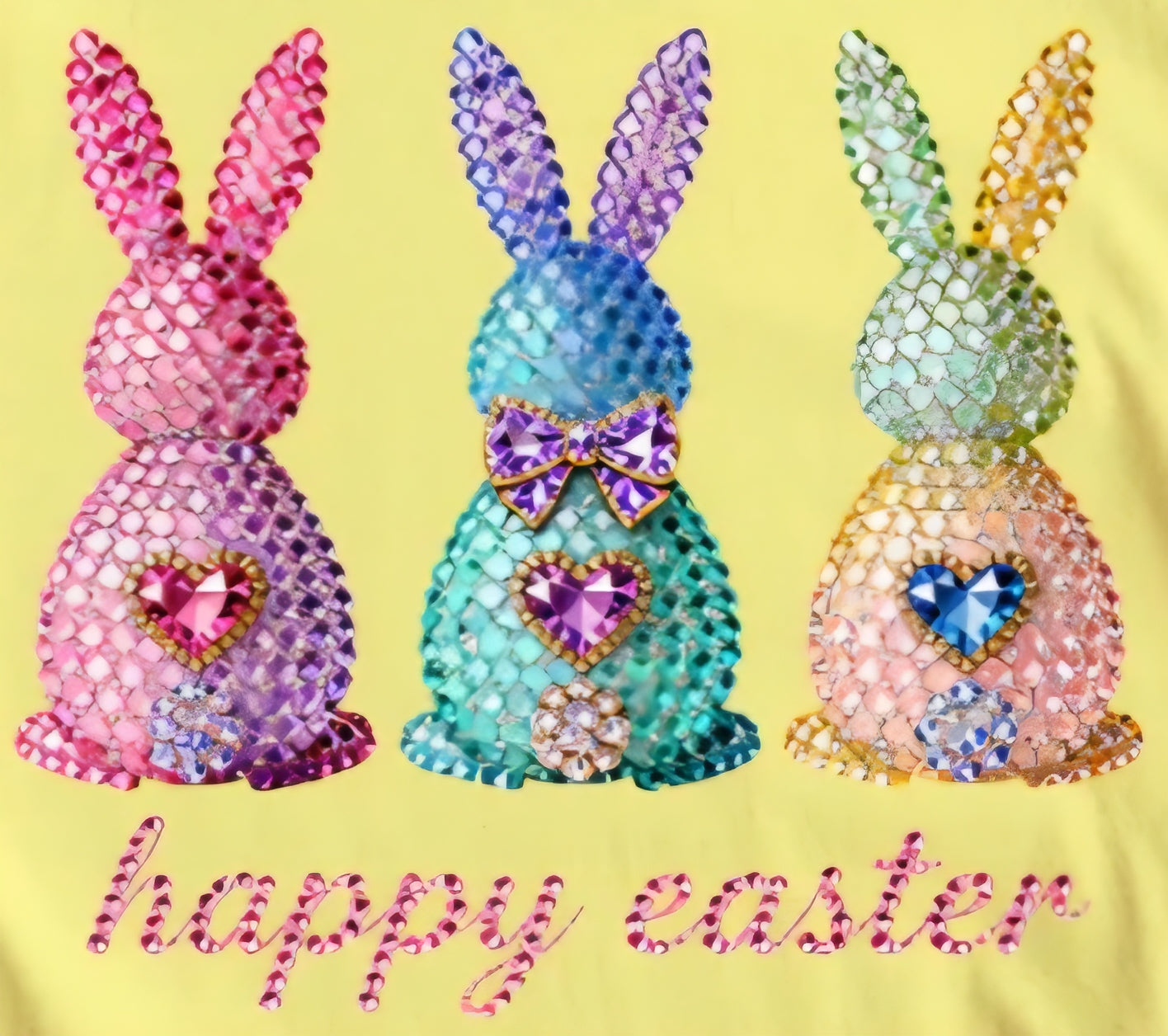 HAPPY EASTER GEM BUNNIES