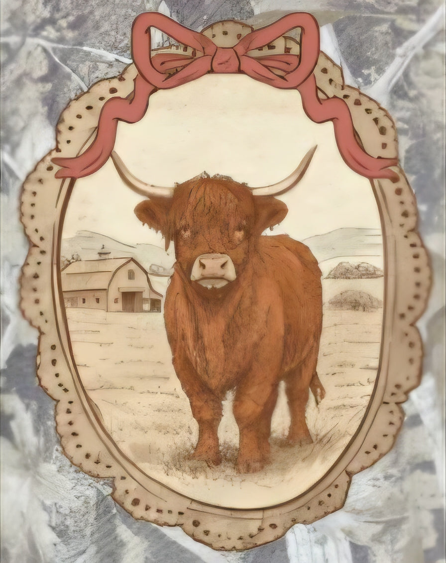VINTAGE HIGHLAND COW
