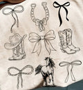 HORSE BOW AND BOOTS