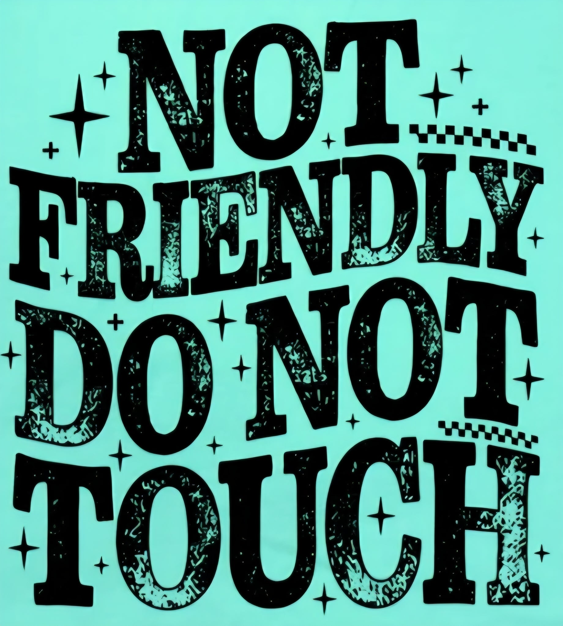NOT FRIENDLY DO NOT TOUCH