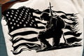 FLAG WITH SOLDIER