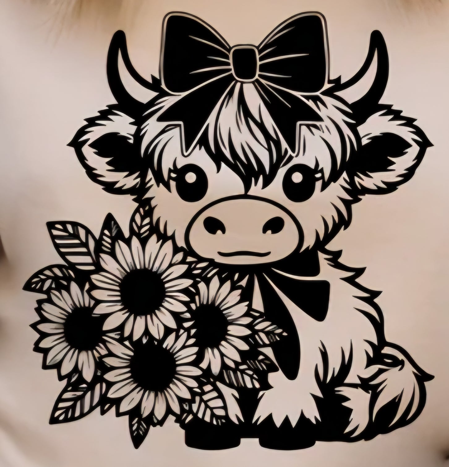 COW WITH DAISIES